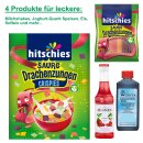 Set für hitschies saure Drachenzungen Eis, Joghurt, Milchshake etc. und Zubehör (4er Bundle) + usy Block