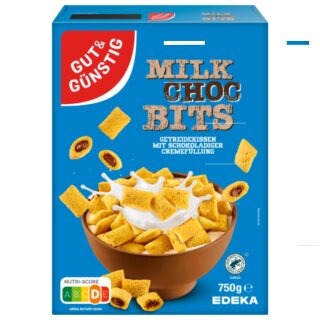 Gut & Günstig Milk Choc Bits (750g Packung)