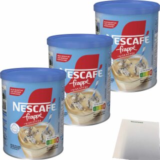 Nescafe Frappe Eiskaffee 3er Pack (3x275g Dose) + usy Block