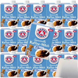 Bärenmarke Genussvolle Kaffee-Milch 7,5% VPE (16x340g Packung) + usy Block