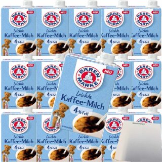 Bärenmarke Leichte Kaffee-Milch 4% VPE (16X340g Packung) + usy Block