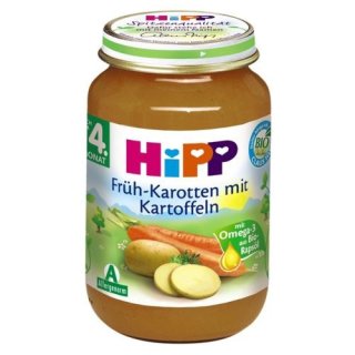 Hipp Früh-Karotten mit Kartoffeln, 190g