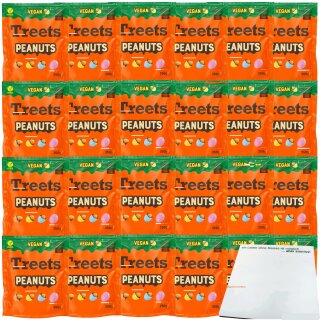 Treets Vegan Peanuts mit ChoViva VPE (24x250g Packung) + usy Block