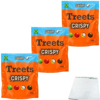 Treets Crispy 3er Pack (3x215g Packung) + usy Block