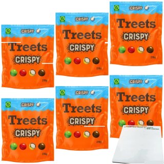 Treets Crispy 6er Pack (6x215g Packung) + usy Block