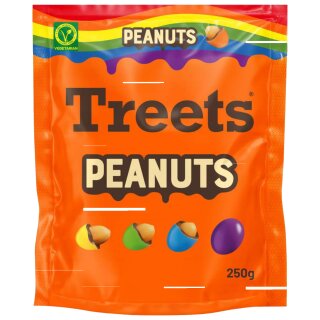 Treets Peanuts Rainbow (250g Packung)