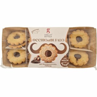 Gisellas Bottega Occhio di Bufalo Mit Haselnusscreme Füllung (170g Packung)