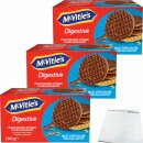 McVities Digestive Milk Chocolate 3er Pack (3x200g Packung) + usy Block