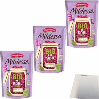 Hengstenberg Mildessa Rotkohl gekocht 3er Pack (3x400g Beutel) + usy Block