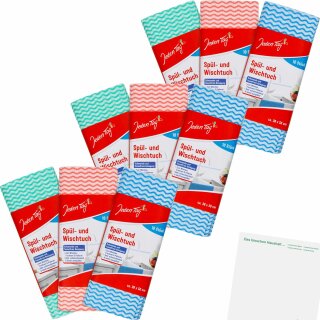 Jeden Tag Spül- und Wischtuch 38x50cm 3er Pack (3x10Stk Packung) + usy Block