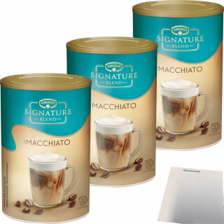 Krüger Signature Blend Macchiato 3er Pack (3x200g Dose) + usy Block