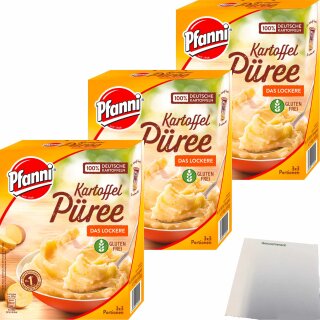 Pfanni Kartoffel Püree Das Lockere 3er Pack (3x240g Packung) + usy Block