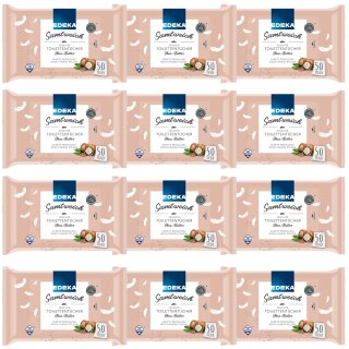 EDEKA Samtweich Feuchte Toilettentücher Sheabutter VPE (12x 50ST Packung)