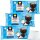 EDEKA Kokosflocken 3er Pack (3x200g Packung) + usy Block