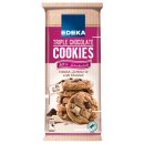 EDEKA Triple Chocolate Cookies (200g Packung)
