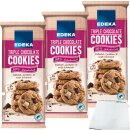 EDEKA Triple Chocolate Cookies 3er Pack (3x200g Packung) + usy Block