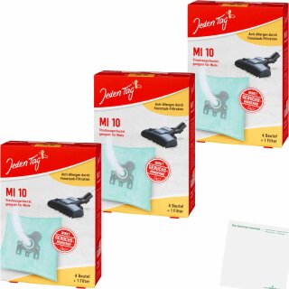 Jeden Tag Staubsauger-Beutel MI 10 3er Pack (3x5Stk Packung) + usy Block