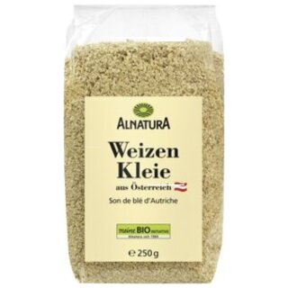 Alnatura Bio Weizenkleie grob 6er Pack (6x250g Packung)