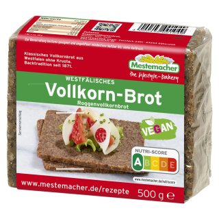 Mestemacher Vollkornbrot Westfälisch 6er Pack (6x500g Packung)