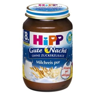 Hipp Gute Nacht Milchreis pur, 190g