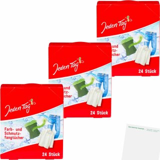 Jeden Tag Farb- und Schmutzfangtücher 3er Pack (3x24Stk Packung) + usy Block