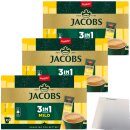 Jacobs 3in1 Löslicher Kaffee-Sticks mild 30er (3x130g Packung) + usy Block
