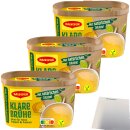 Maggi Klare Brühe 3er Pack (3x266g Dose) + usy Block