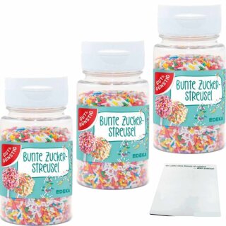 G&G Zuckerstreusel bunt 3er Pack (3x75g Flasche) + usy Block