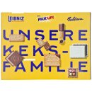 Bahlsen Unsere Keksfamilie mit 7 knusprigen Kekssorten mit Schokolade 6er Pack (6x280g Packung) + usy Block