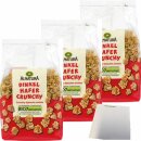 Alnatura  Dinkel Hafer Crunchy 3er Pack (3x375g Beutel) +...