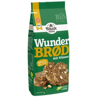 Bauckhof Wunderbröd Nüsse 12er Pack (12x600g Packung)