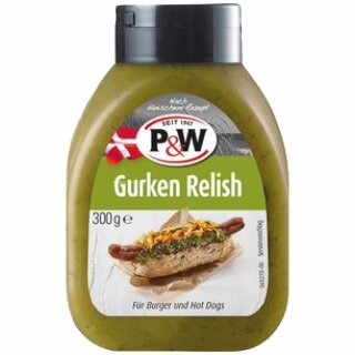 P&W Gurken Relish (300g Flasche)