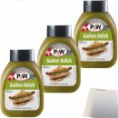 P&W Gurken Relish 3er Pack (3x300g Flasche) + usy Block