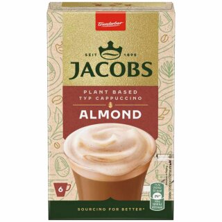 Jacobs Plant Cappuccino Almond Coffee 6 Sticks (70,2g Packung)