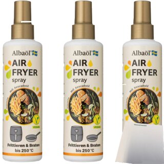 Albaöl Air Fryer Spray Avocadoöl 3er Pack (3x190ml Flasche) + usy Block