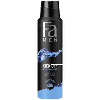 Fa Deo Spray Men Kick Off Refreshing 48h 10er Pack (10x150ml Flasche)
