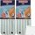 Leifheit Wischbezug Clean Twist XL micro duo, Bodenwischer Ersatzbezug 42cm Breite 2er Pack (2Stk) + usy Block