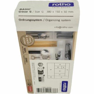 Ordnungssystem Aufbewahrung 38x15x5cm transparent 3er Pack + usy Bloc