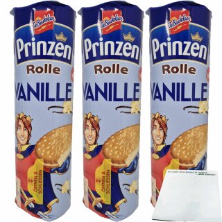DeBeukelaer Prinzenrolle Vanille 3er Pack (3x352g Packung) + usy Block
