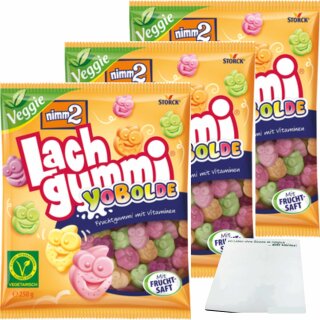 nimm 2 Lachgummi Yobolde 3er Pack (3x250g Packung) + usy Block