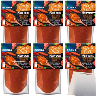 EDEKA Pastasauce Tomaten Paprika (6X400g Packung) + usy Block