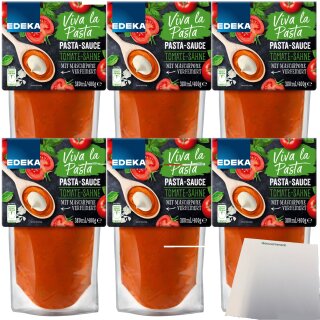 EDEKA Pastasauce Tomaten Sahne (6X400g Packung) + usy Block