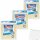 Spontex Mikrofaser-Fenstertuch 40x36cm 3er Pack + usy Block
