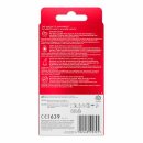 Durex Kondome Gefühlsecht Classic 3er Pack (3x8Stk Packung) + usy Block