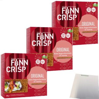 Finn Crisp Original 3er Pack (3x200g Packung) + usy Block