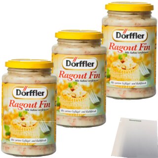 Dörffler Ragout Fin 3er Pack (3x400g Glas) + usy Block