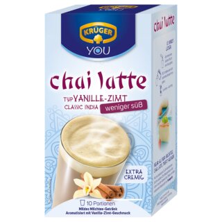 Krüger You chai latte Vanille-Zimt weniger süß (250g Packung)