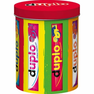 Ferrero duplo Design Dose mit 24 Riegeln Motiv: 60s Duplo (436,8g Dose)