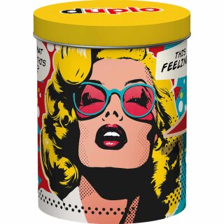 Ferrero duplo Design Dose mit 24 Riegeln Motiv: Pop Art Diva (436,8g Dose)