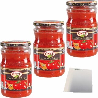 Öncü Tomatenmark 3er Pack (3x700g Glas) + usy Block